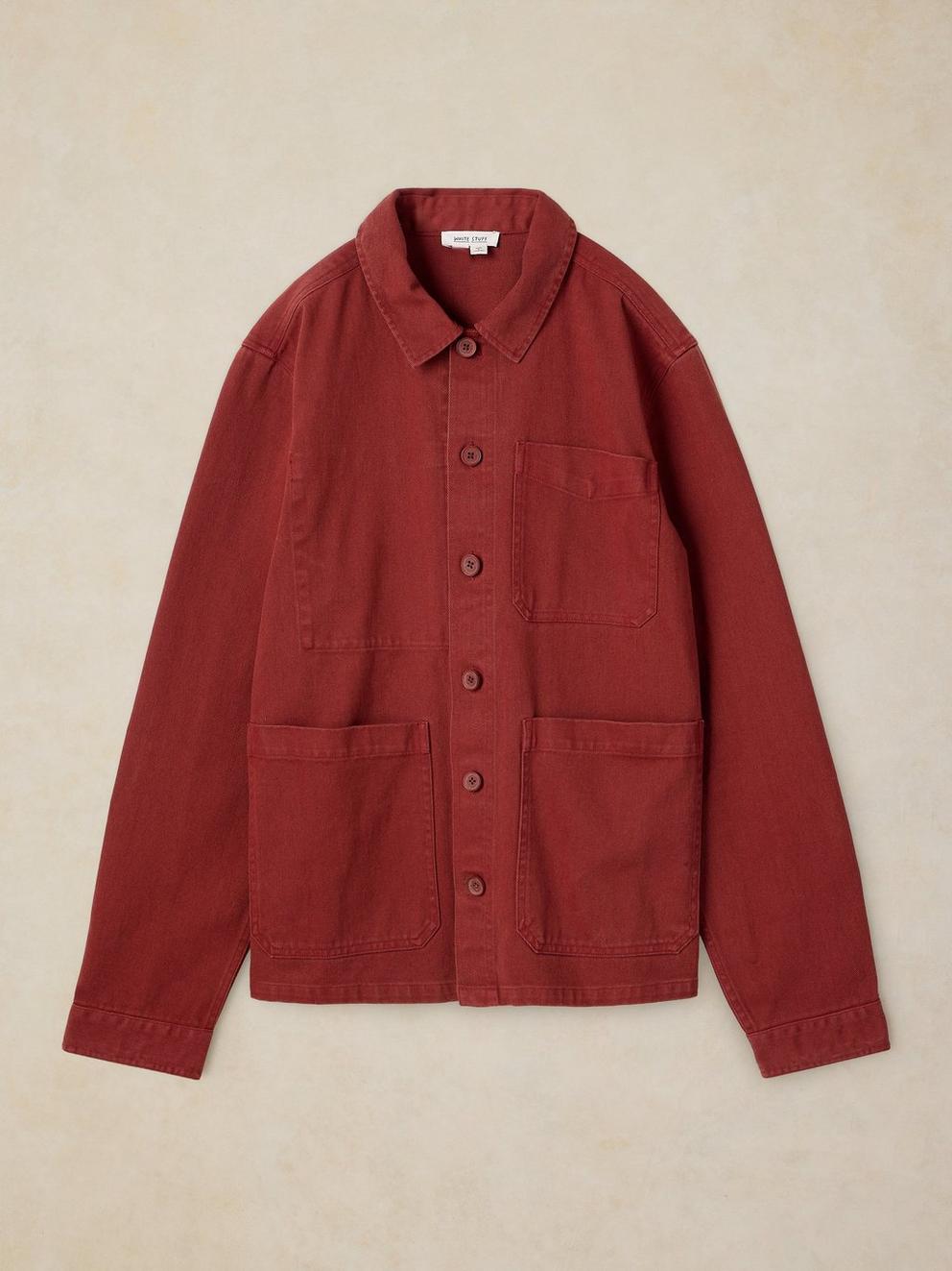 Westgate Workwear Jacket in DK RED - FLAT FRONT