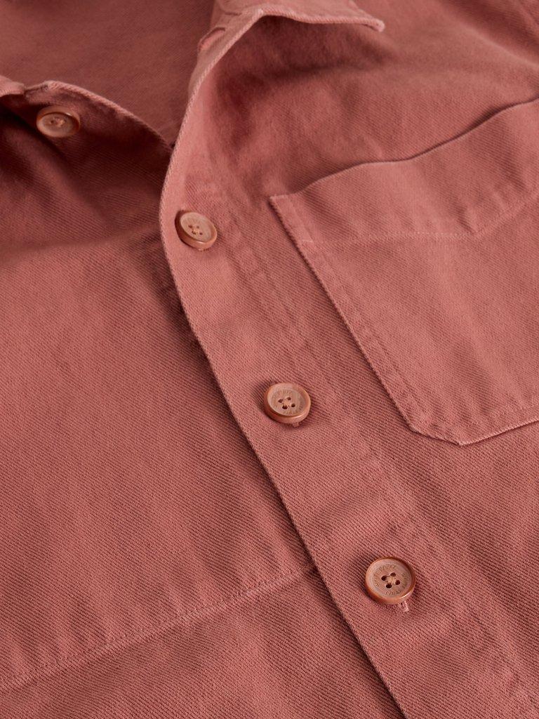 Westgate Workwear Jacket in MID PINK - FLAT DETAIL