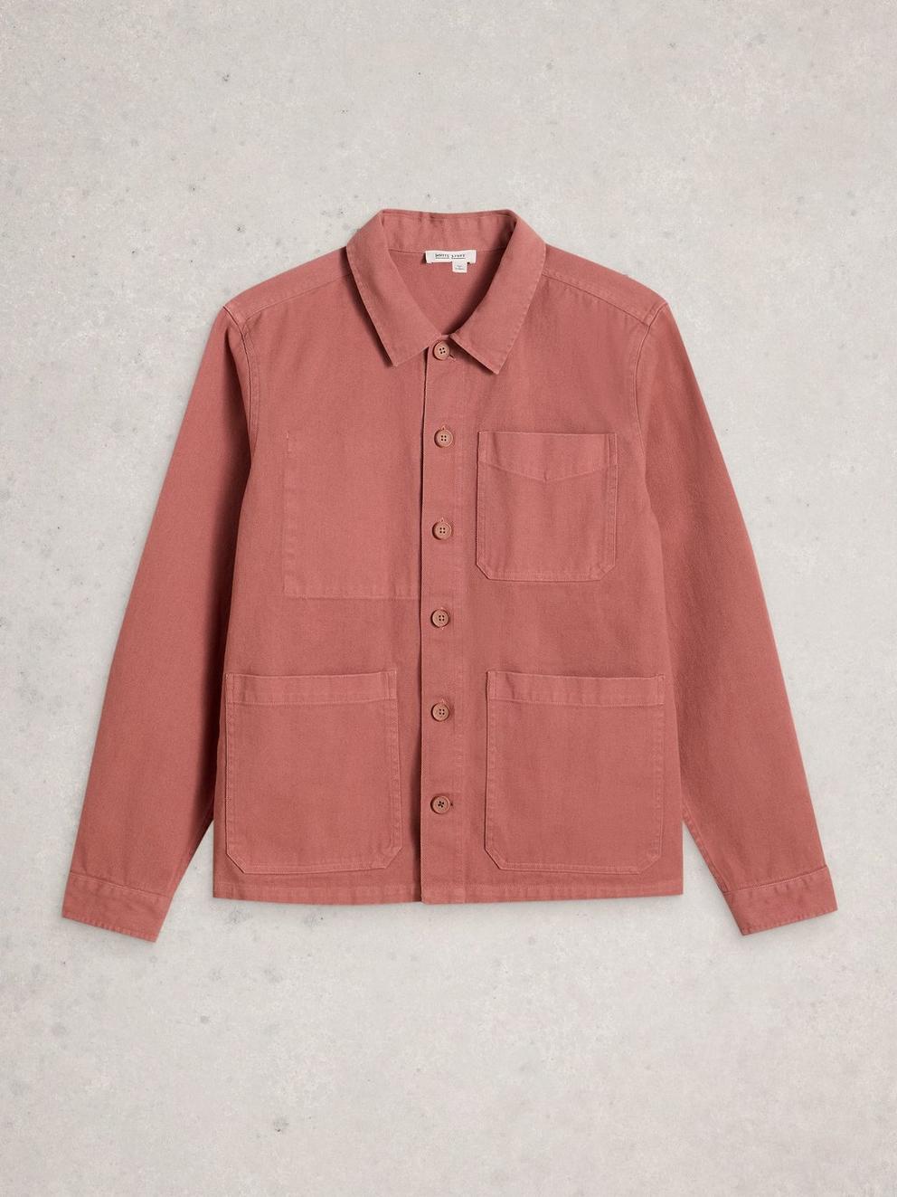 Westgate Workwear Jacket in MID PINK - FLAT FRONT