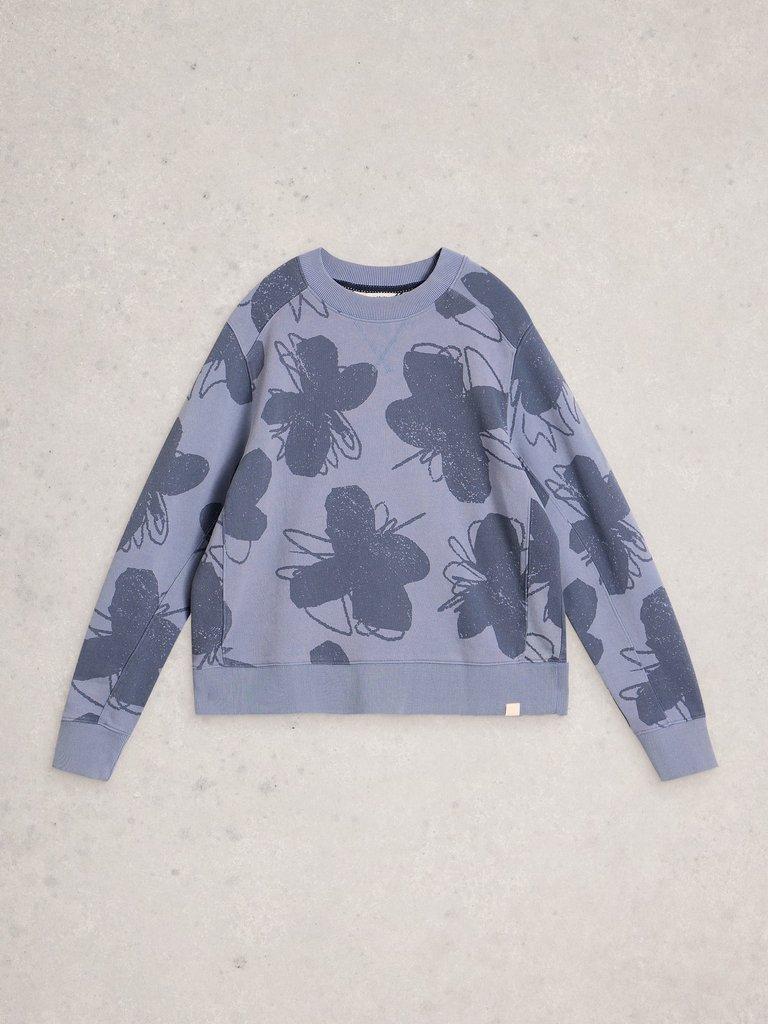 DAYDREAMER PRINTED SWEAT in BLUE PR - FLAT FRONT