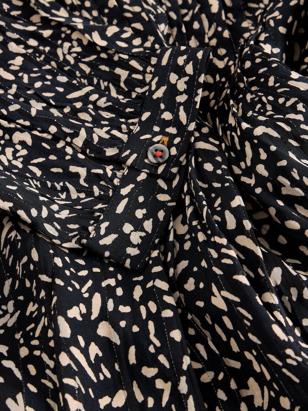 Amelie Top in BLK PR - FLAT DETAIL