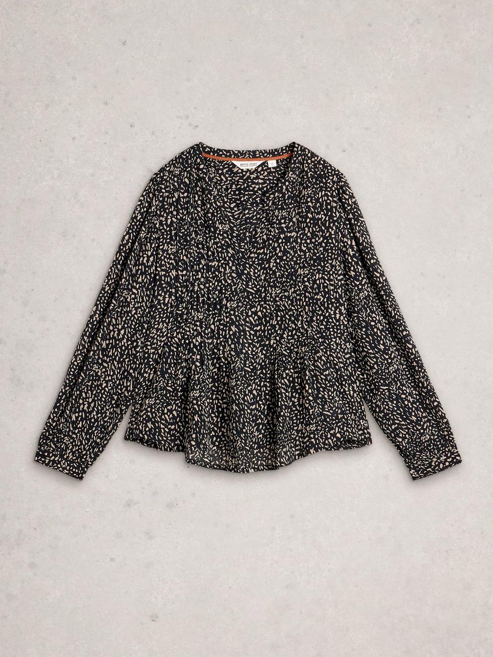 Amelie Top in BLK PR - FLAT FRONT