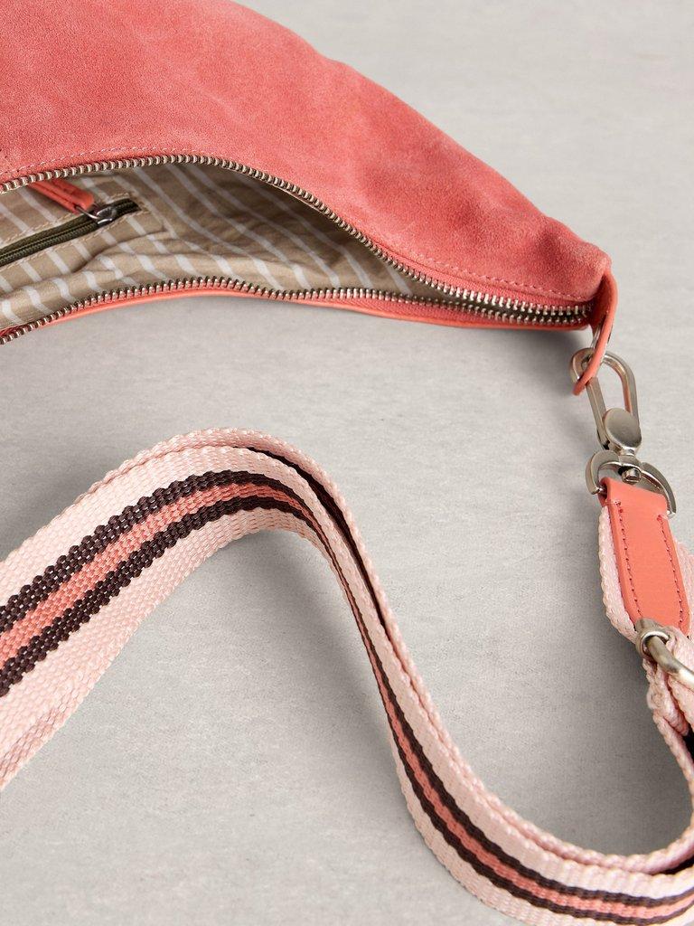 Natalie Crossbody Bag in MID PINK - FLAT DETAIL