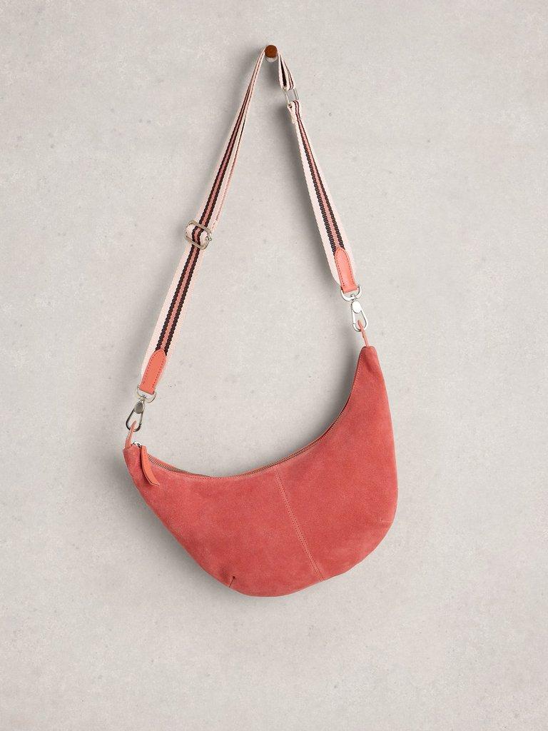 Natalie Crossbody Bag in MID PINK - FLAT FRONT