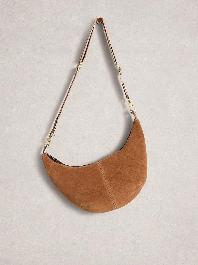 Natalie Crossbody Bag in MID TAN - FLAT FRONT