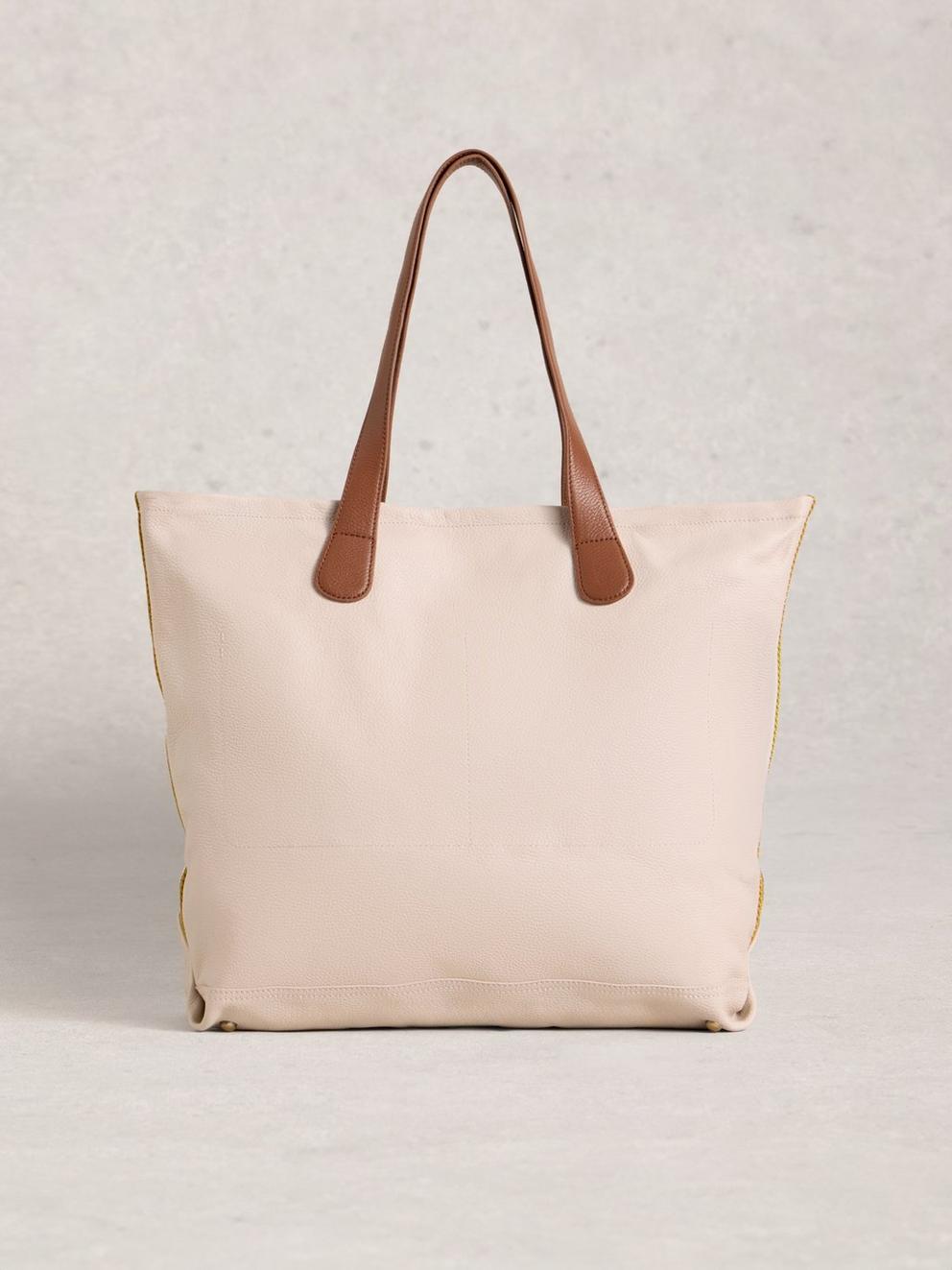 Natalie Tote Bag in PALE IVORY - LIFESTYLE