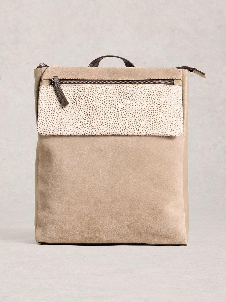 Tiggy Zip Leather Backpack in NAT MLT - LIFESTYLE