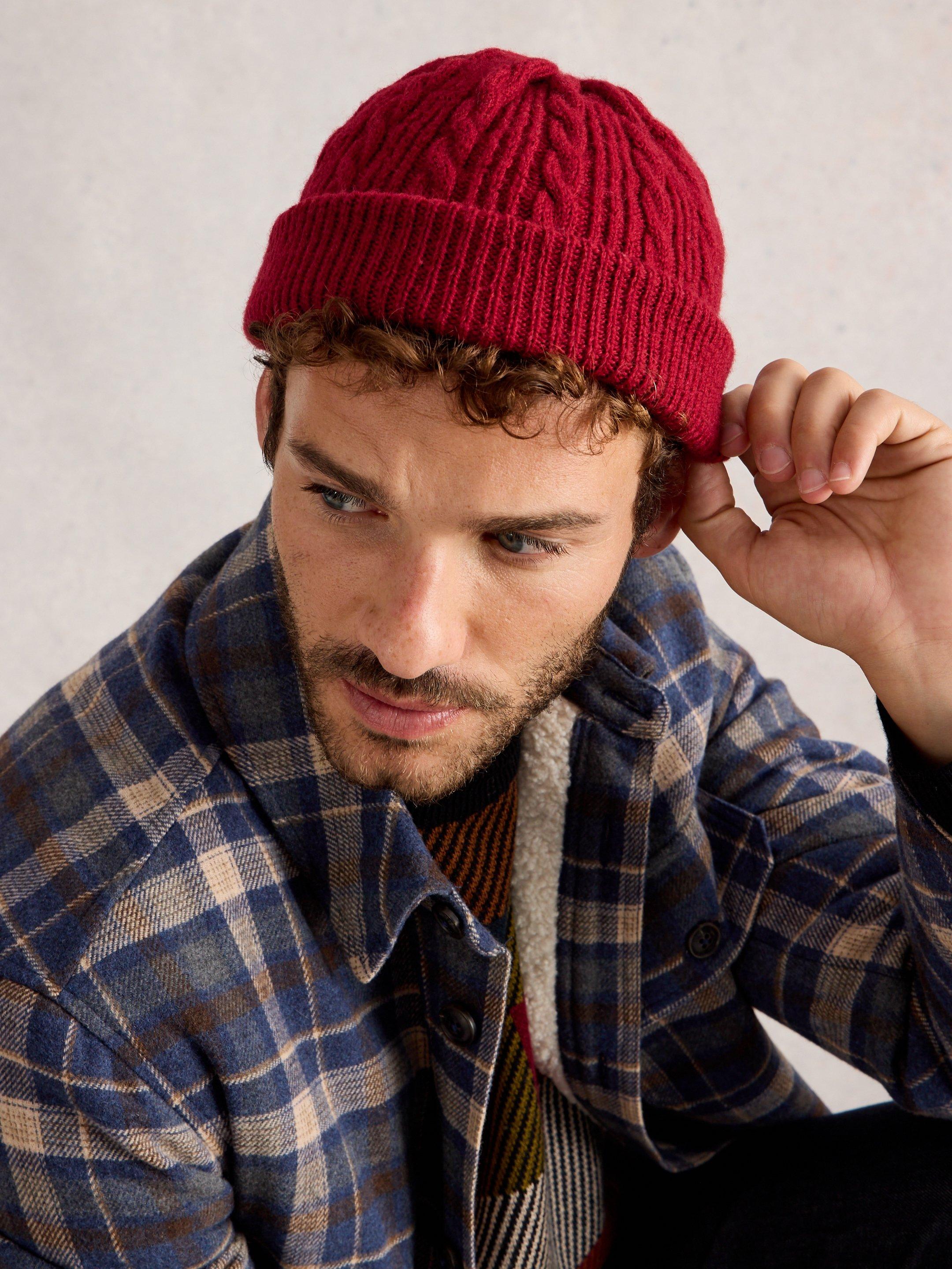 Freddie Fisherman Beanie in DARK ORANGE | White Stuff