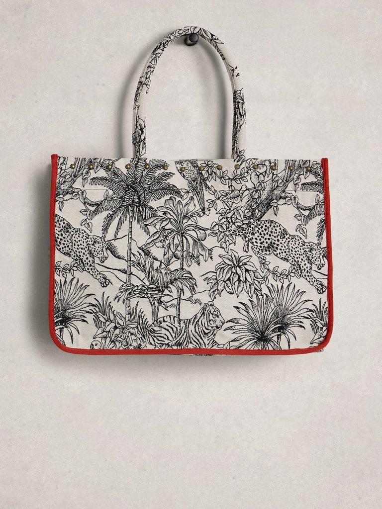Jasmine Jacquard Tote Bag in IVORY PR - LIFESTYLE