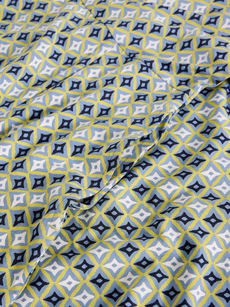 Madeline Crew Neck Midi Jersey Dress in GREEN MLT - FLAT DETAIL