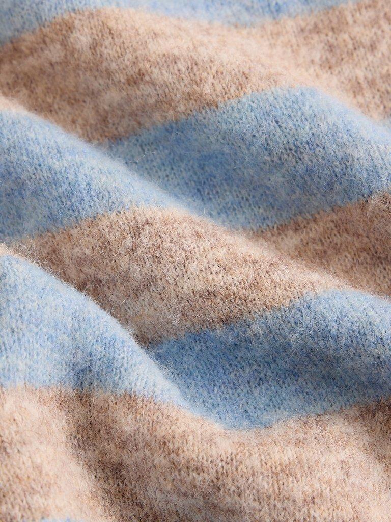 KATE KNITTED STRIPE TEE in NAT MLT - FLAT DETAIL