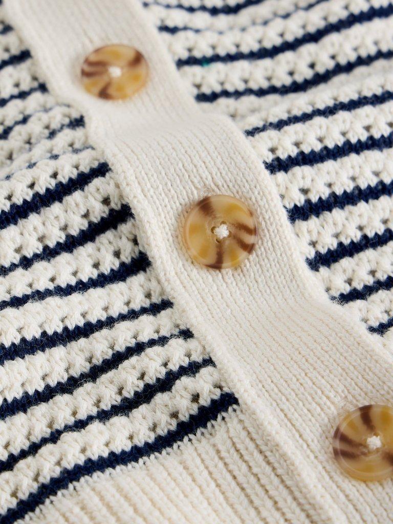 CHATERLY STRIPE CARDI in IVORY MLT - FLAT DETAIL
