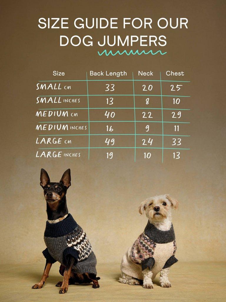FAIRISLE DOG JUMPER in NAT MLT - LIFESTYLE