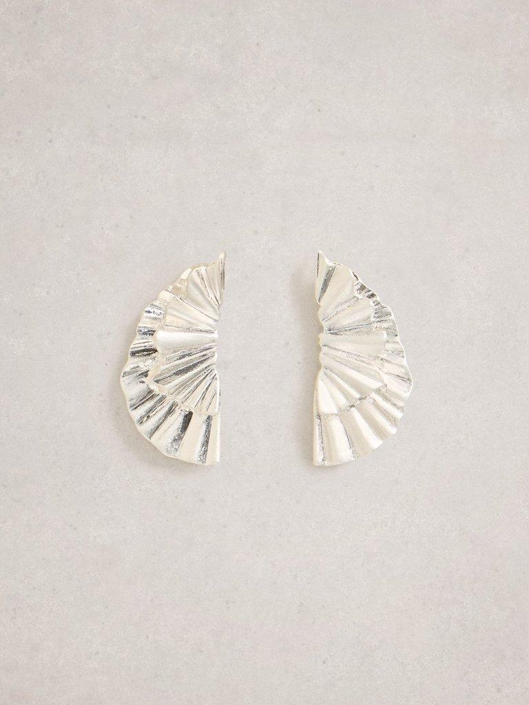 Scarlet Earring in SLV TN MET - FLAT FRONT