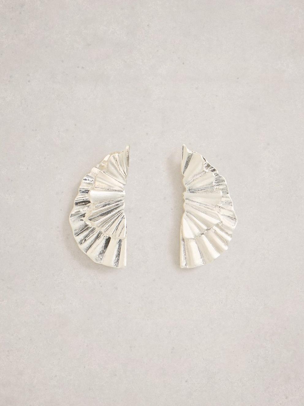 Scarlet Earring in SLV TN MET - FLAT FRONT