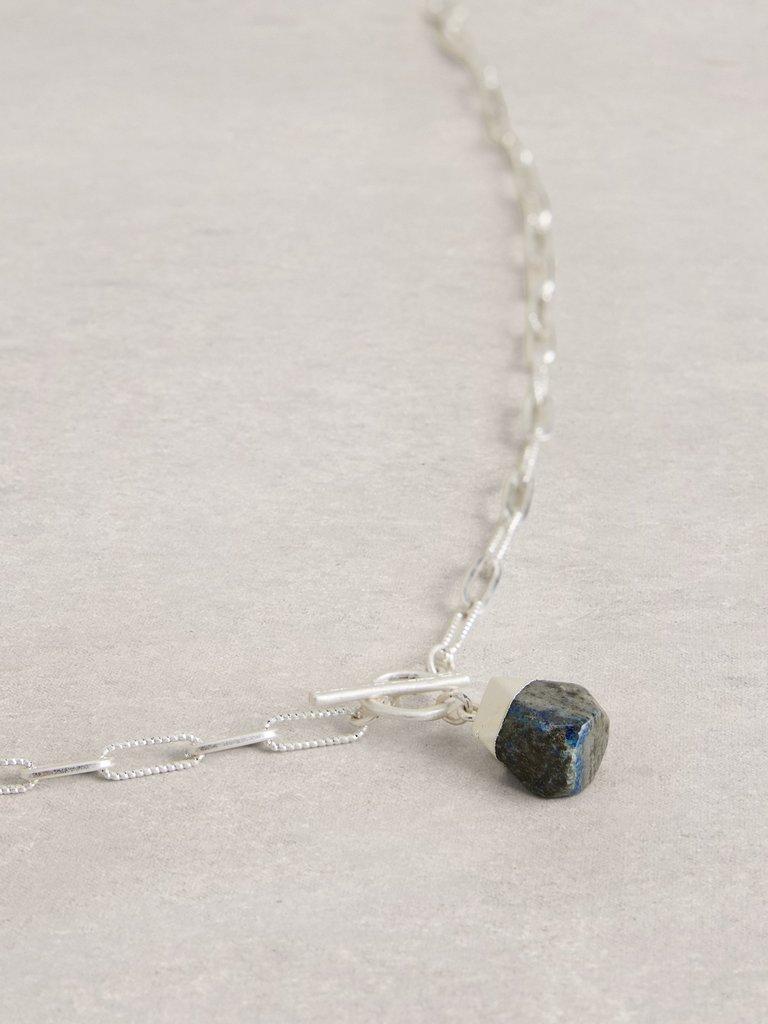 Penny SemiPrecious Necklace in BLUE MLT - FLAT DETAIL