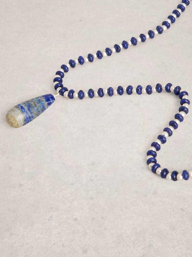 Gigi SemiPrecious Necklace in DARK NAVY - FLAT DETAIL