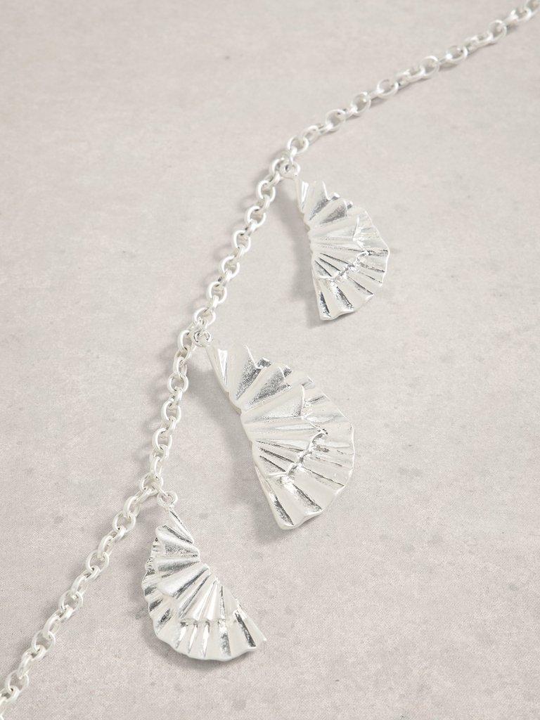 Scarlet Long Drop Necklace in SLV TN MET - FLAT DETAIL