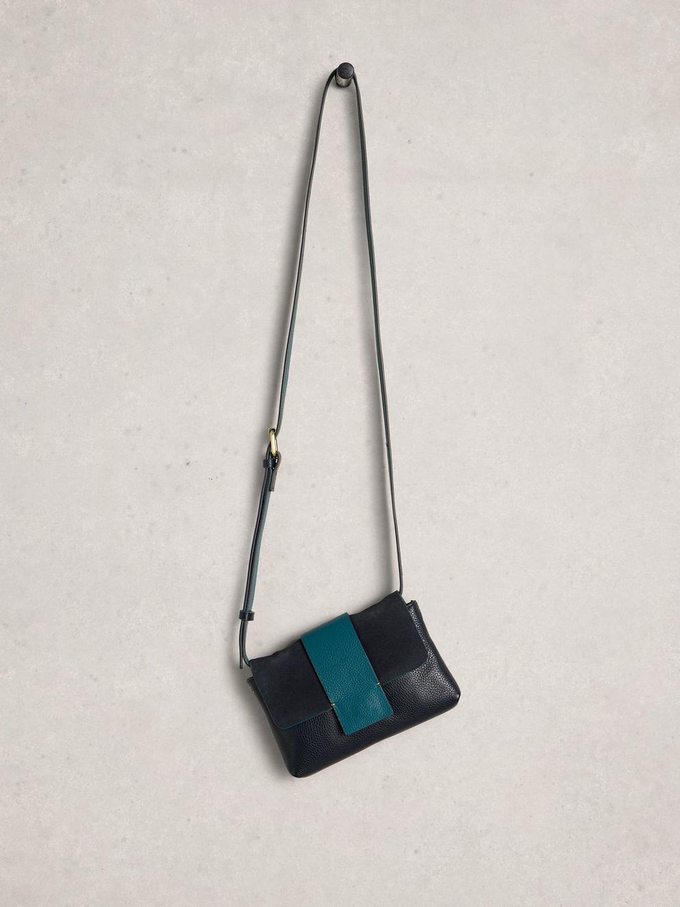 Tabby Mini Landscape Bag in DARK NAVY - FLAT FRONT