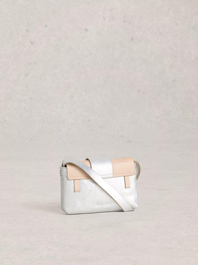 Tabby Mini Landscape Bag in SLV TN MET - FLAT BACK