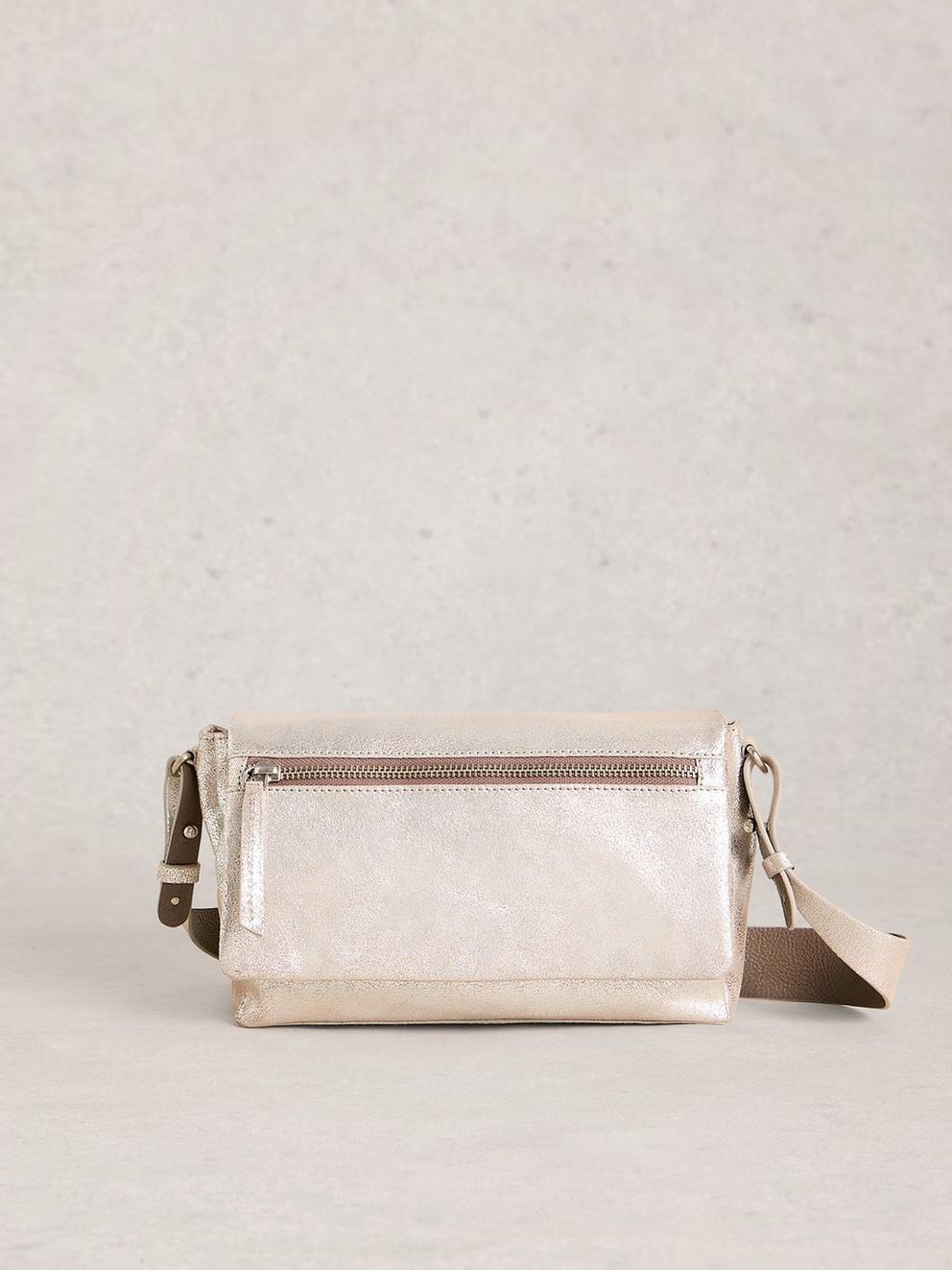 Tiggy Crossbody Bag in SLV TN MET - LIFESTYLE