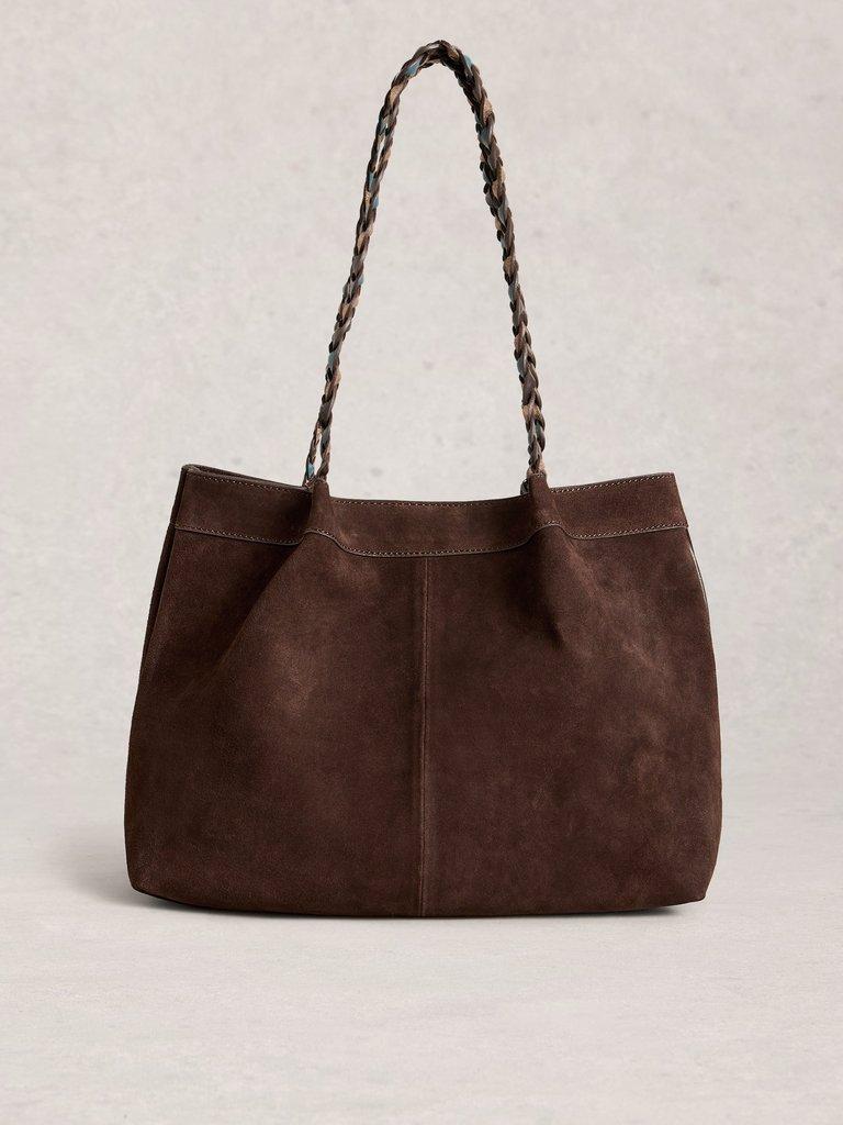 Tessa Tote Bag in DK BROWN - LIFESTYLE