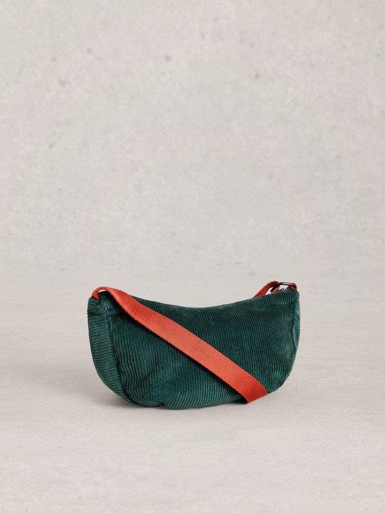 Meadow Corduroy Bag in DK TEAL - FLAT BACK