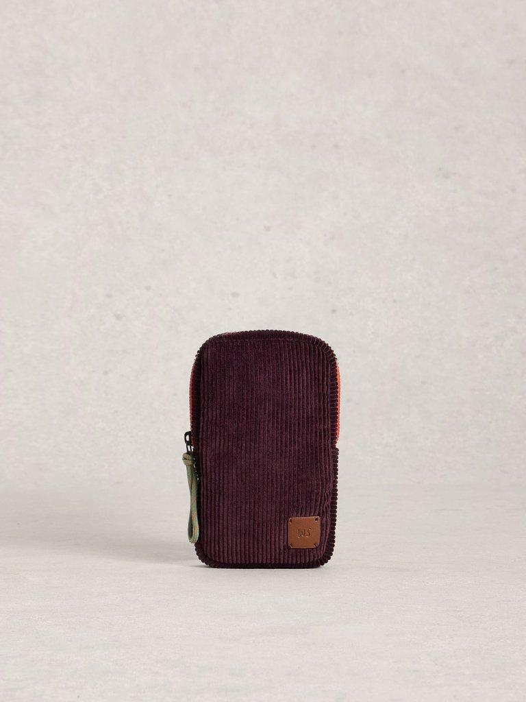 Meadow Corduroy Phone Bag in DK PURPLE - LIFESTYLE