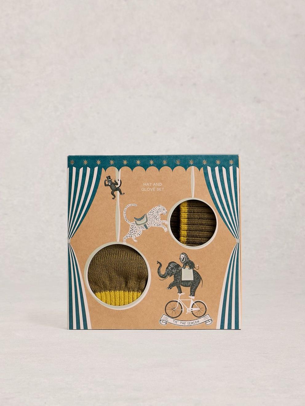 Mens Hat and Glove Set in KHAKI GRN - LIFESTYLE