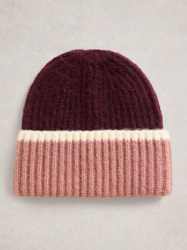 Hat and Glove Gift Box in PLUM MLT - FLAT DETAIL