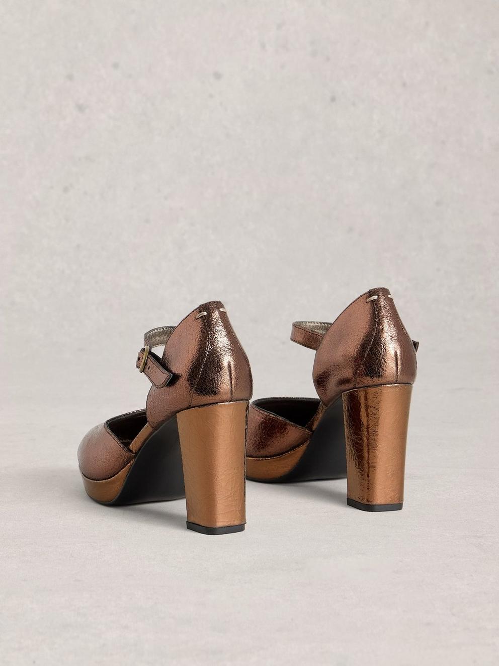 Priscilla Platform Strap Shoe in MIXED MET - FLAT BACK