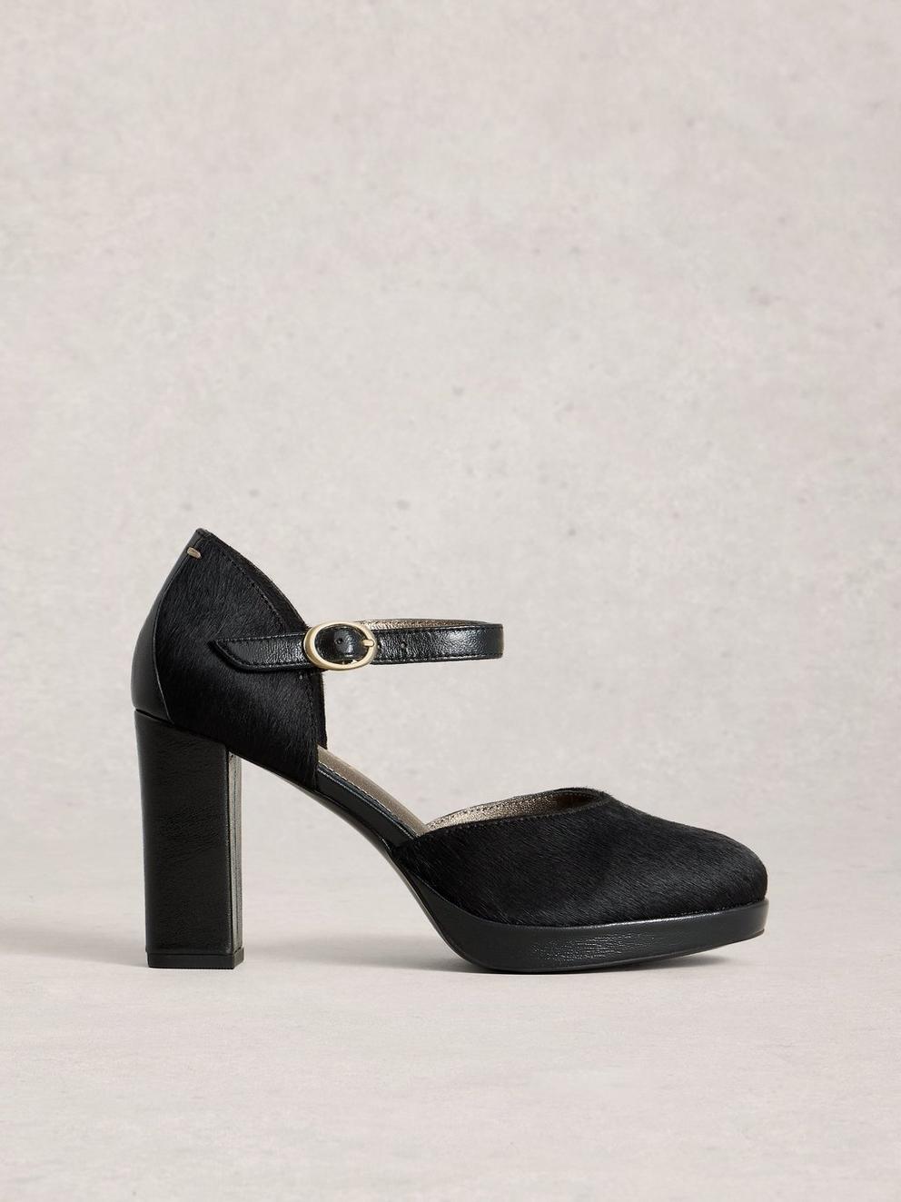Priscilla Platform Strap Shoe in PURE BLK - LIFESTYLE
