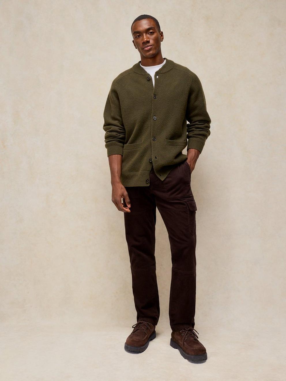 Kemble Cargo Trouser in DK BROWN - LIFESTYLE