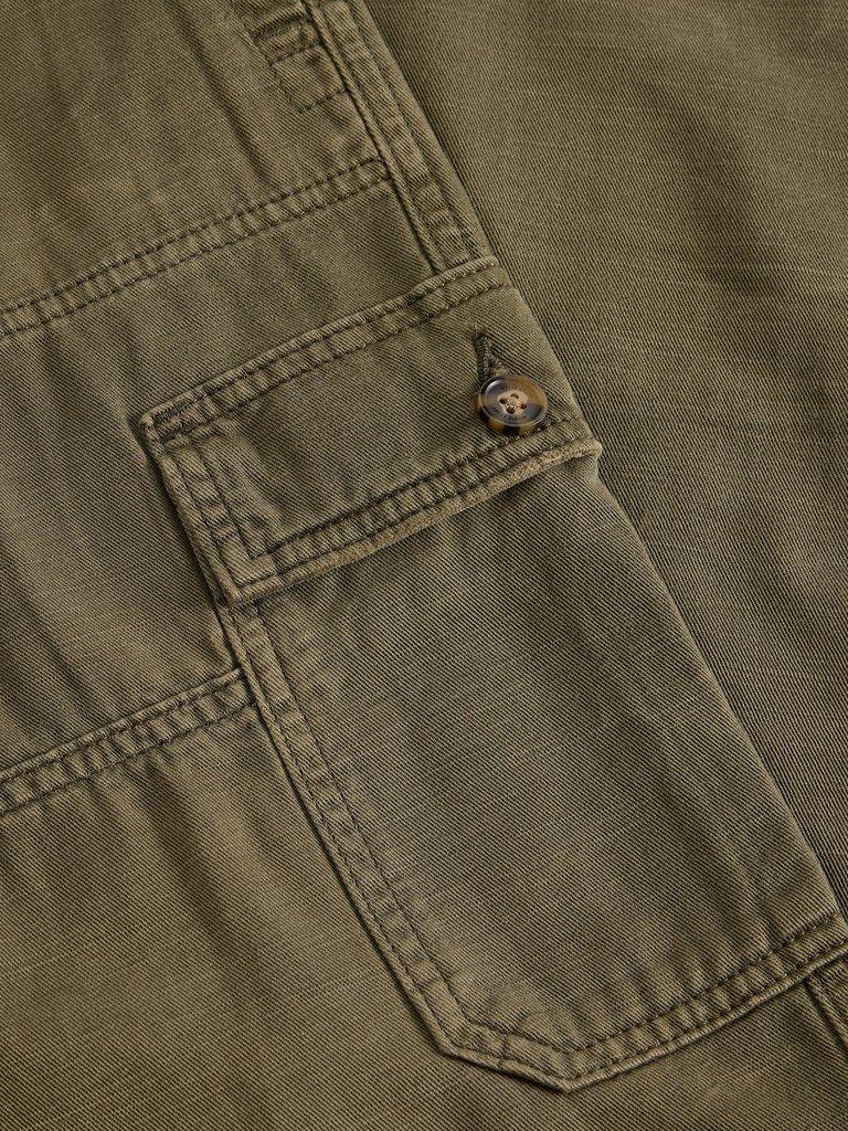 Kemble Cargo Trouser in KHAKI GRN - FLAT DETAIL
