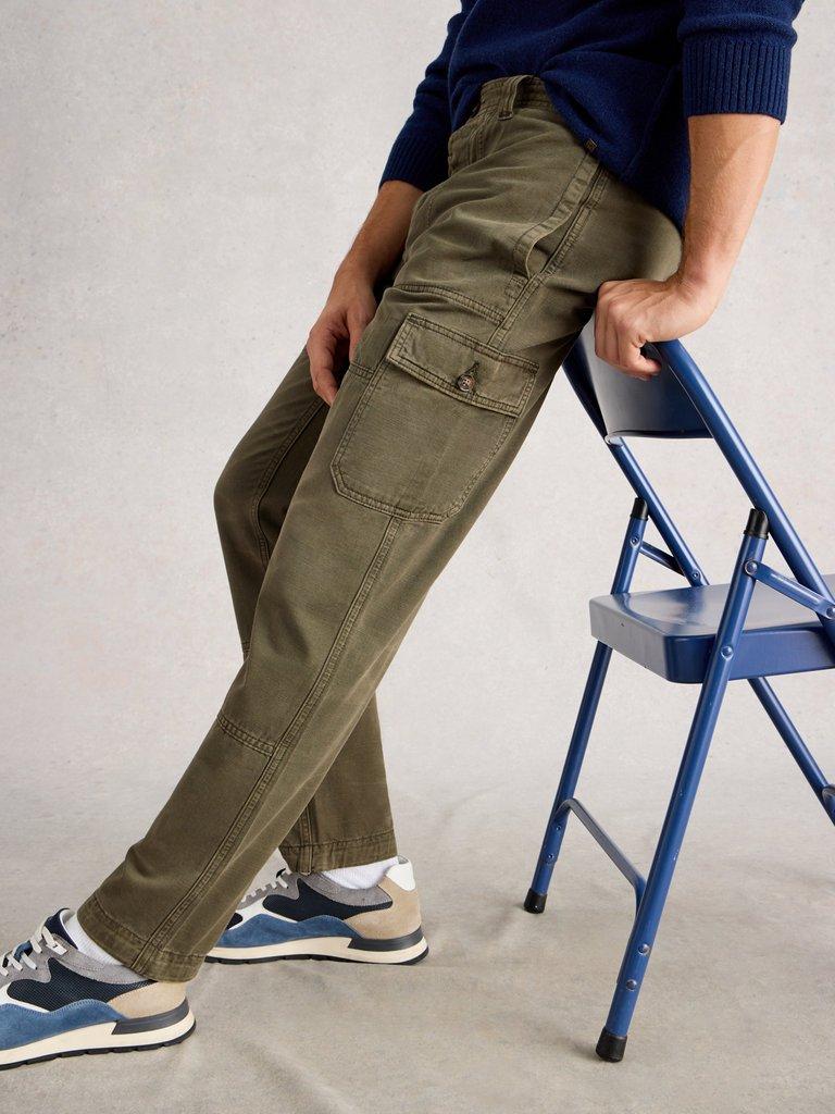 Kemble Cargo Trouser in KHAKI GRN - LIFESTYLE