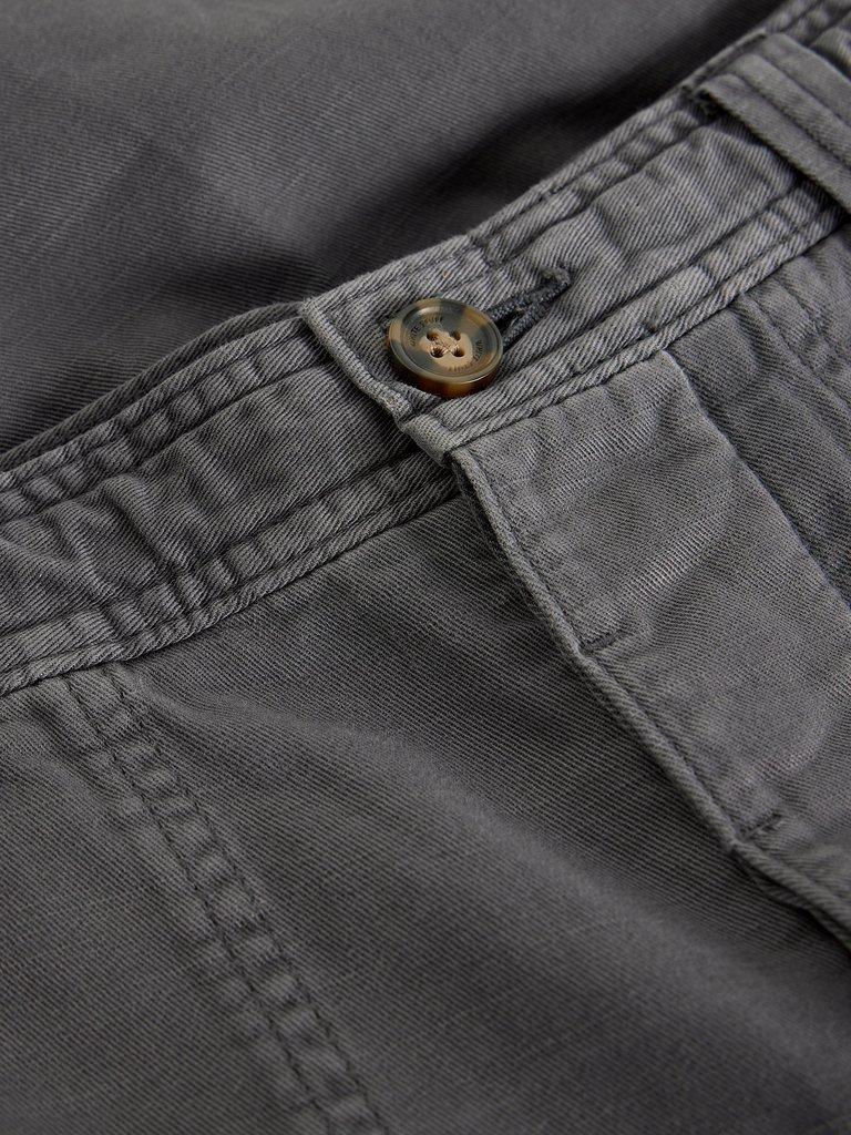 Kemble Cargo Trouser in WASHED BLK - FLAT DETAIL