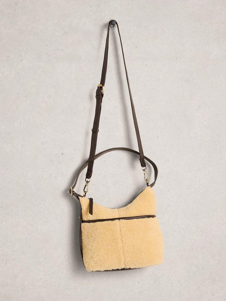Mini Sophia Shearling Crossbody in IVORY MLT - FLAT FRONT