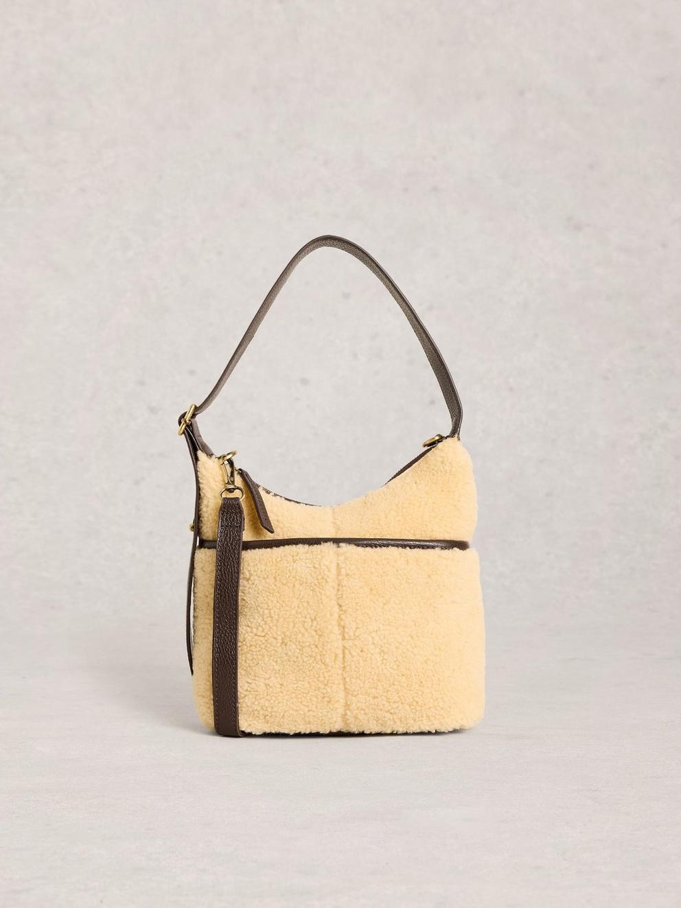 Mini Sophia Shearling Crossbody in IVORY MLT - LIFESTYLE
