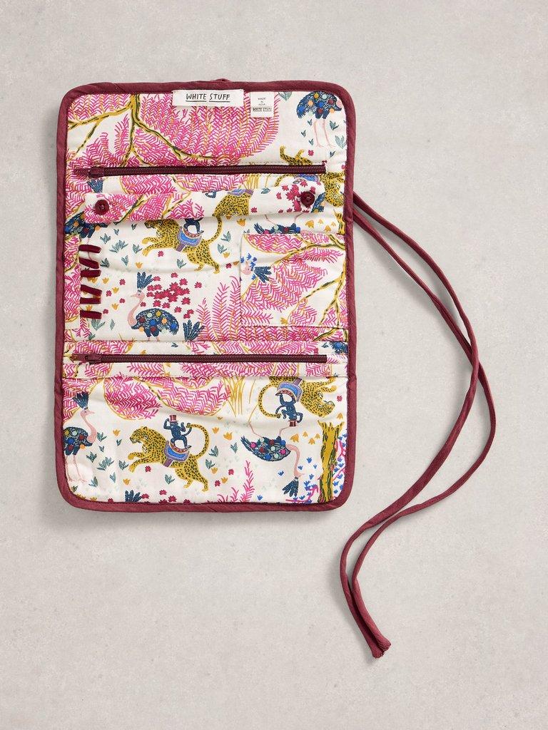 Printed Jewellery Roll in NAT PR - LIFESTYLE