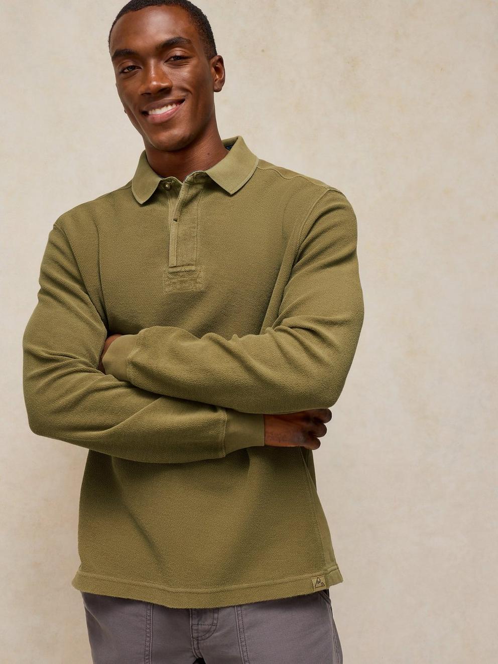 Sidmouth Collar Sweatshirt in DK CHART - LIFESTYLE
