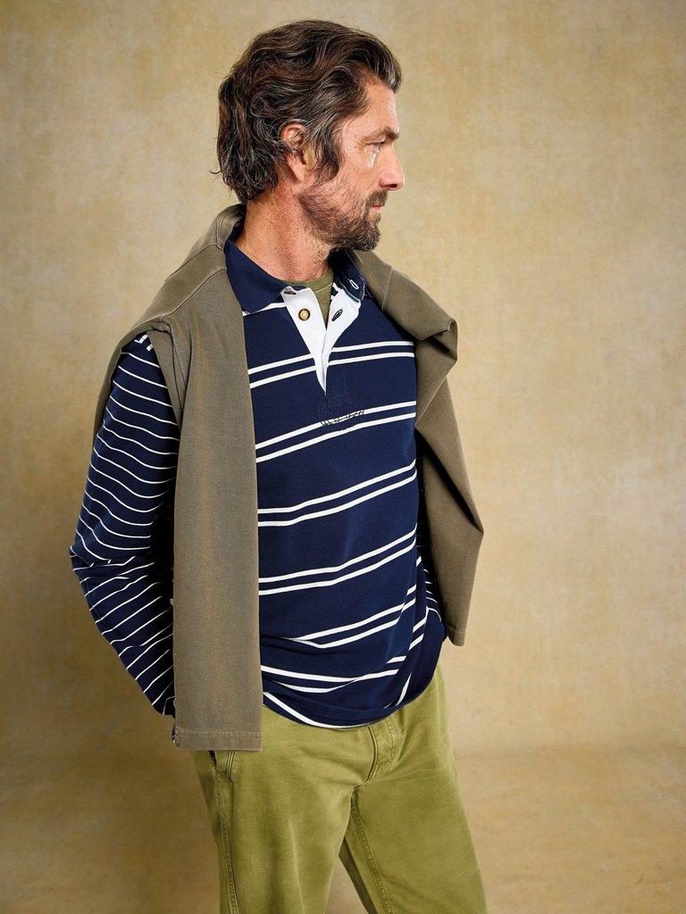 Porth Pique Rugby in NAVY MULTI - MIXED