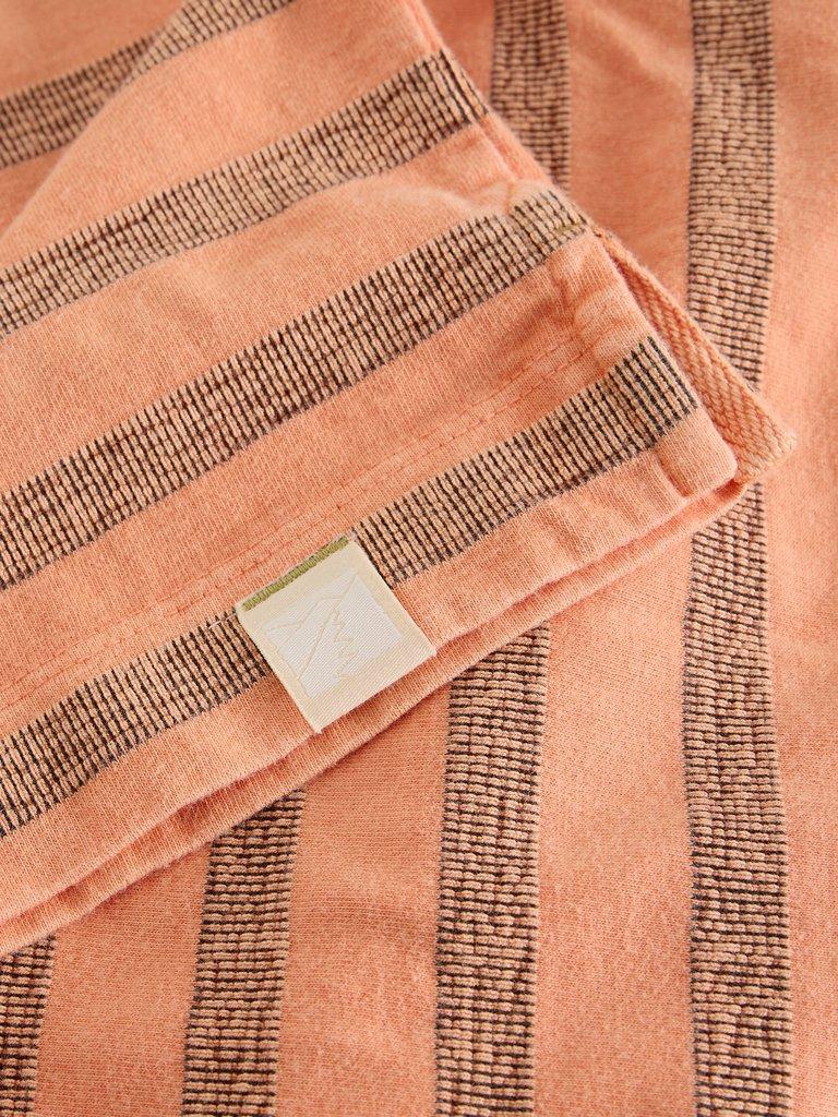 Harrington Stripe Tee in ORANGE MLT - FLAT DETAIL