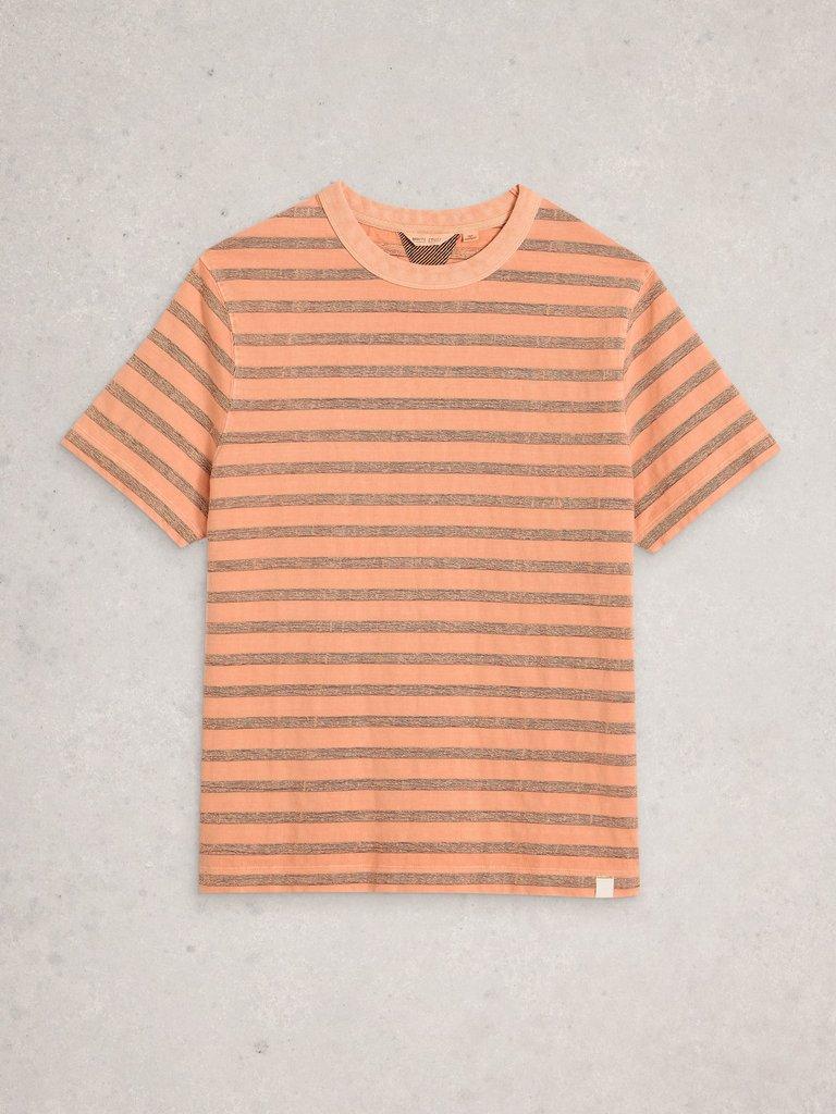 Harrington Stripe Tee in ORANGE MLT - FLAT FRONT