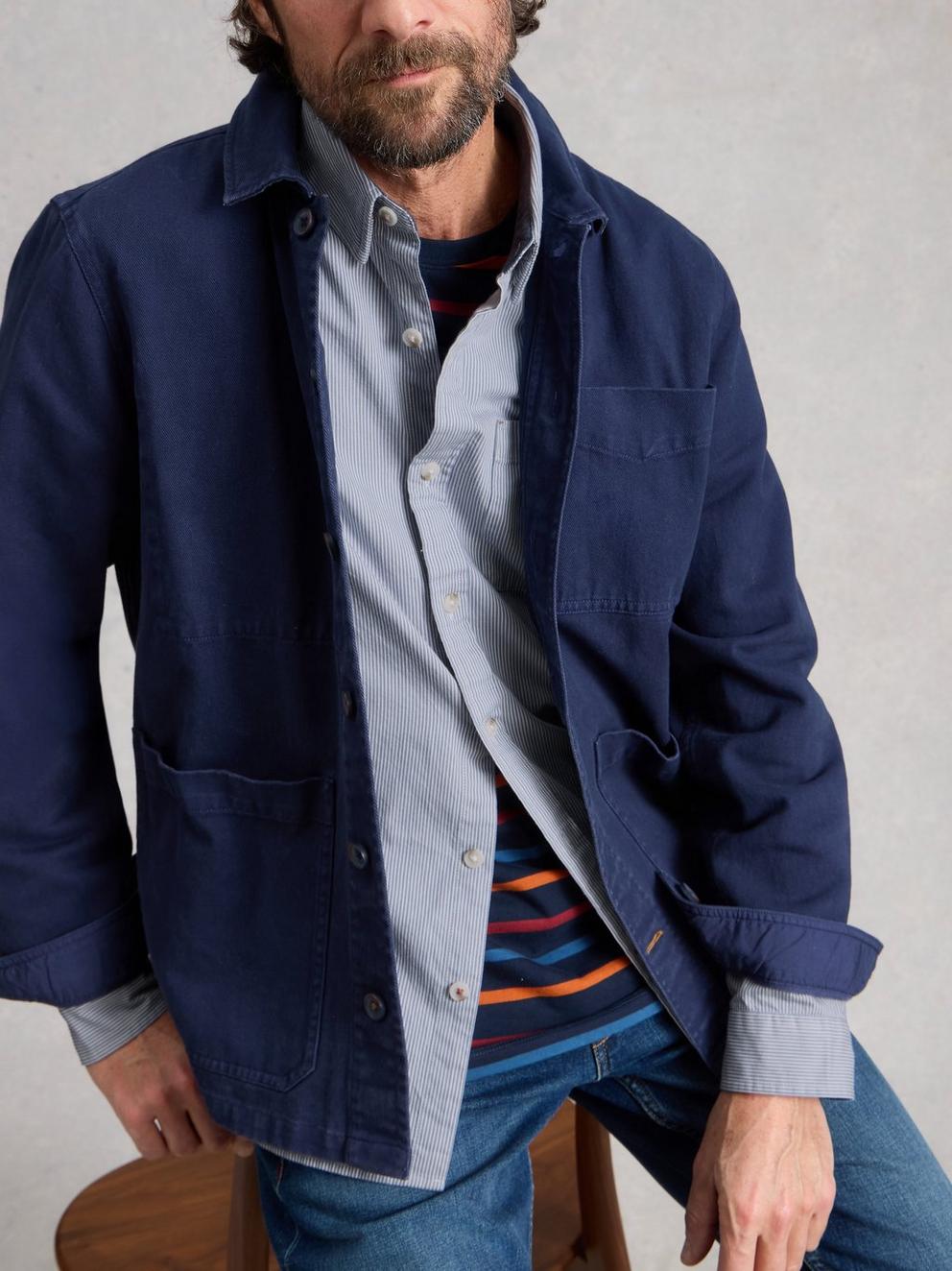 Sefton Stripe Shirt in LGT BLUE - LIFESTYLE