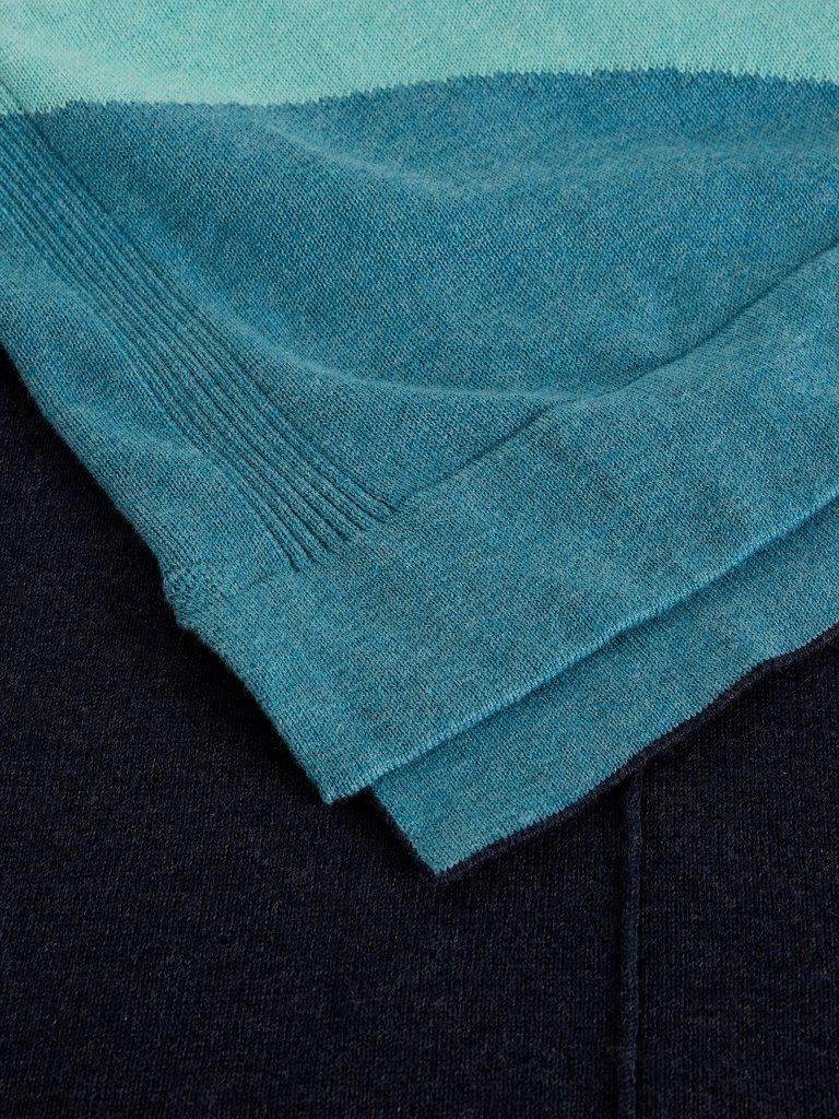 OPHIA ABSTRACT JUMPER in BLUE MLT - FLAT DETAIL
