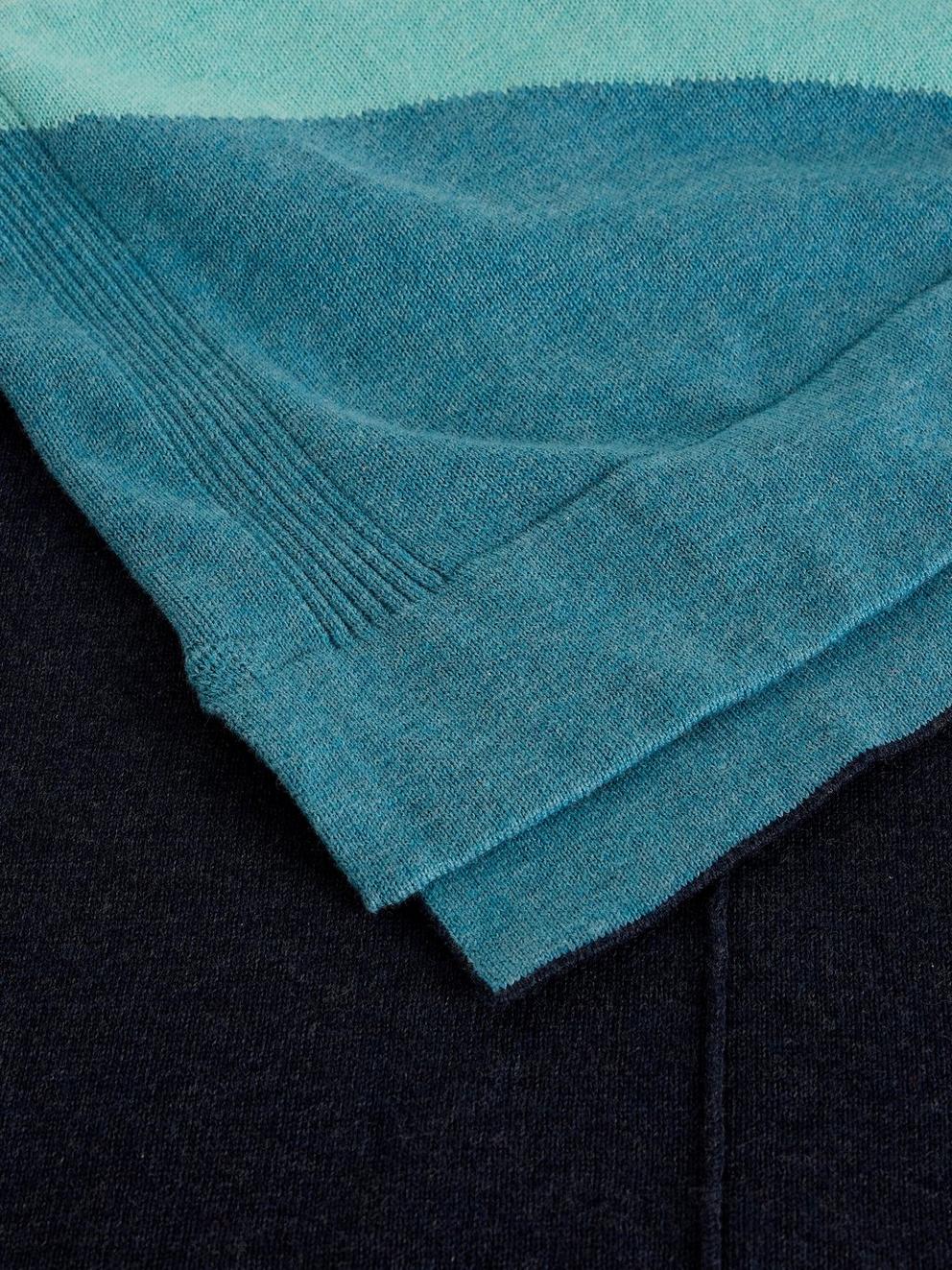 OPHIA ABSTRACT JUMPER in BLUE MLT - FLAT DETAIL