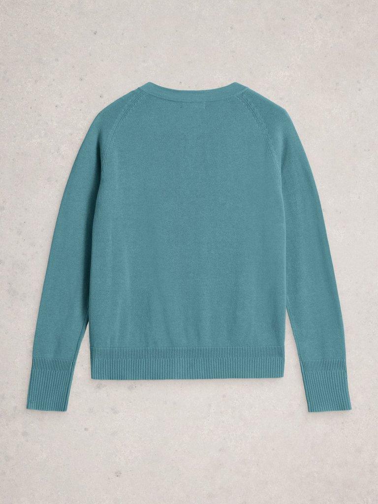 MILLIE CARDI in MID BLUE - FLAT BACK