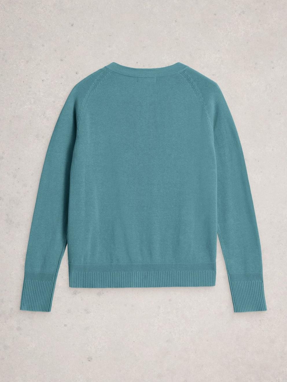 MILLIE CARDI in MID BLUE - FLAT BACK