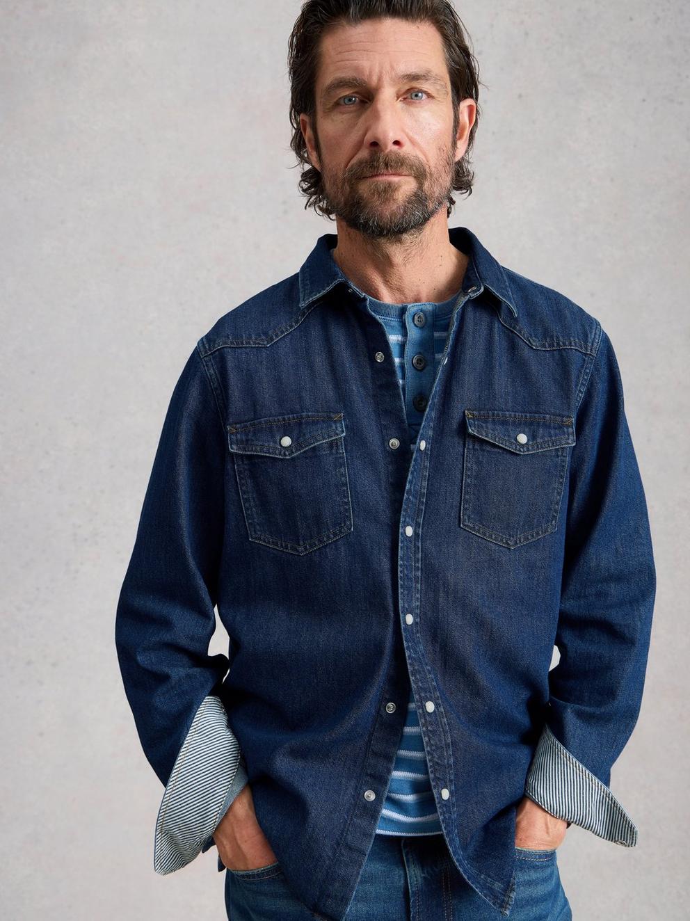 Darvel Denim Shirt in DK DENIM - LIFESTYLE