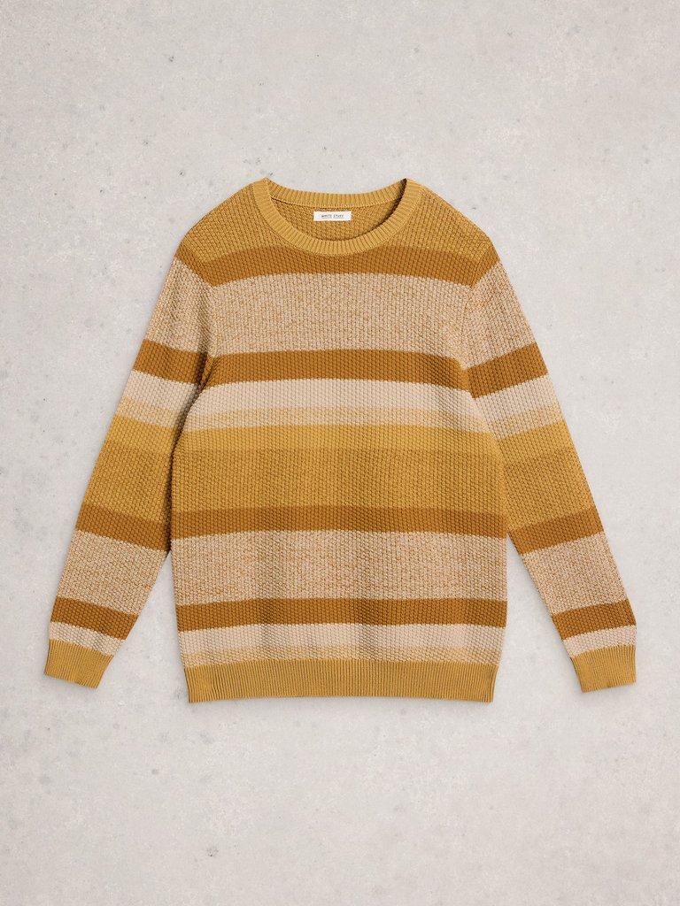 Ombre Stripe Crew Neck in YELLOW MLT - FLAT FRONT